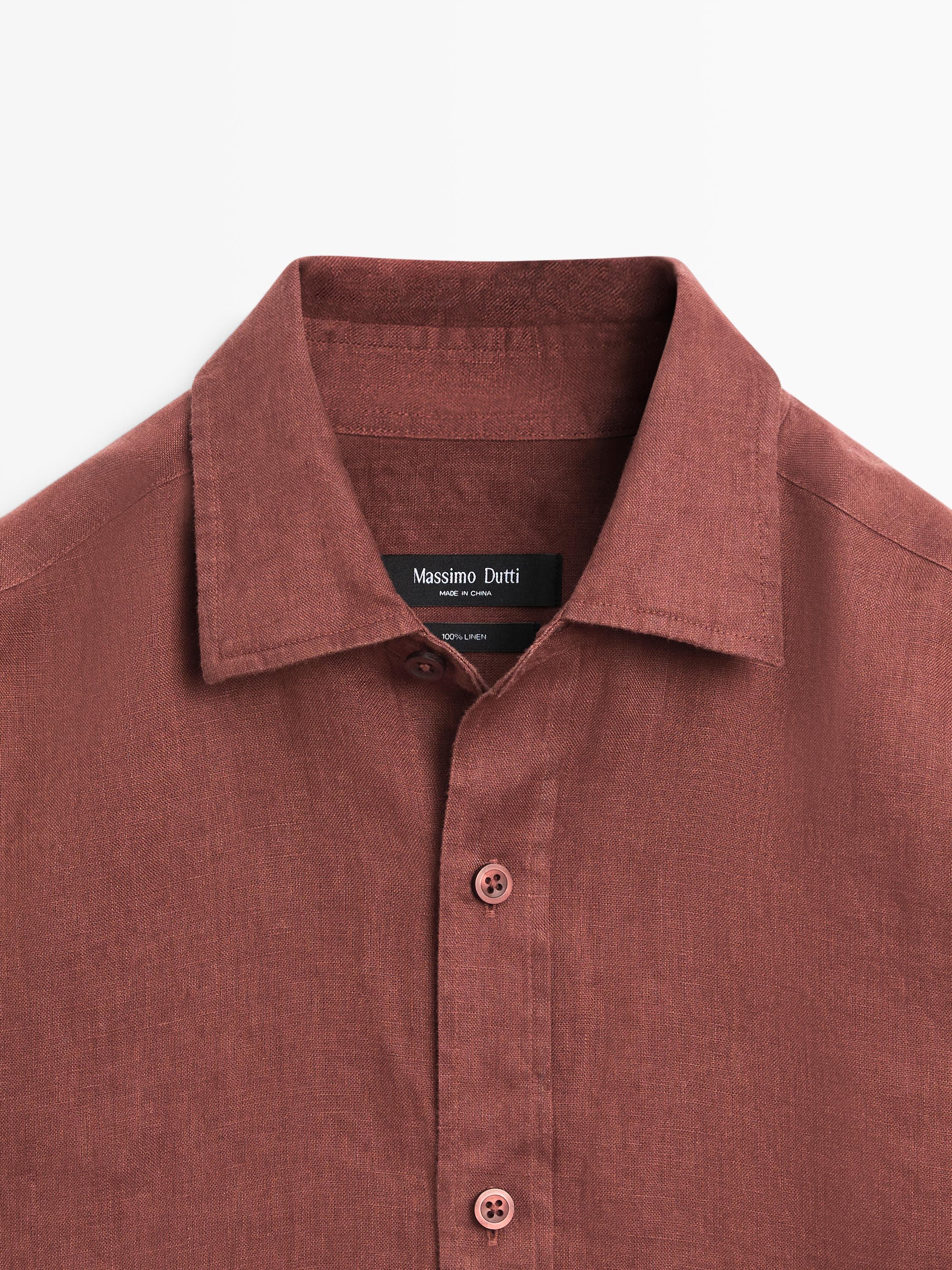 Chemise slim 100 % lin